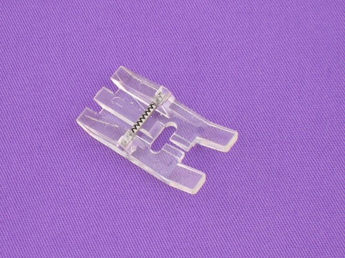 Transparent satin point pied - transparent,
