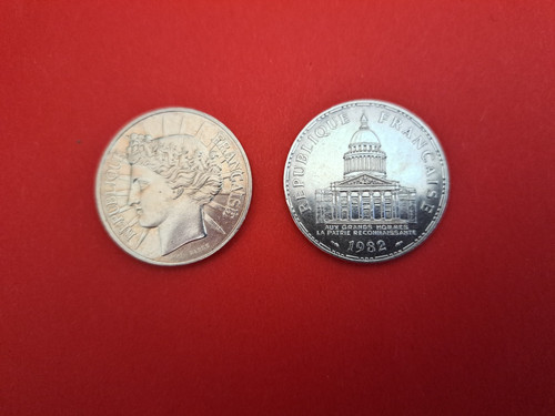Pieces 100 francs argent - 100,