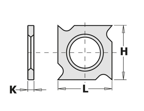 Plaquette carbure étoile x - étoile, 15
