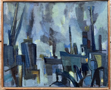 Belle huile sur toile de Jean