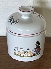 Magnifique Pot a foie gras HANSI en ceramique ELCHINGER / Faience Alsace / TBE !