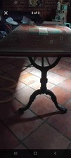 Table fer forgé - table, bois