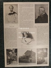 FELIX ZIEM PEINTRE DECES RUE LEPIC gravure photo article  1911 document