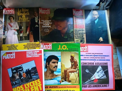 Lot paris match 1972 1973 - paris, 1972/1973