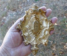 Antique French Bronze Picture Hook Cover,Cache Clou