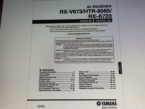 Yamaha v673 service manual - yamaha,