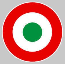 COCARDE ITALIE FIAT 500 VESPA AUTOCOLLANT STICKER (CA121)