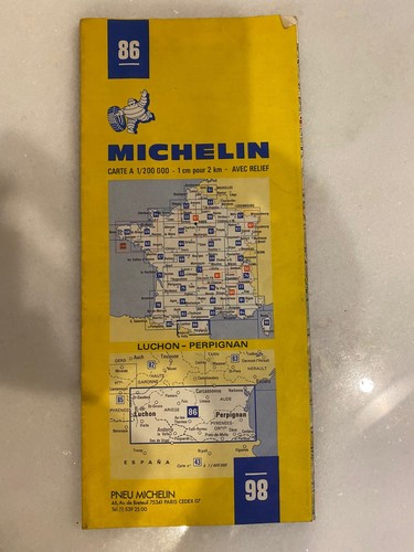 Carte routière luchon - n°86,