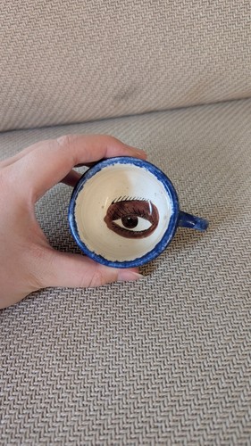 Tasse mariée xixe - xixe, œil