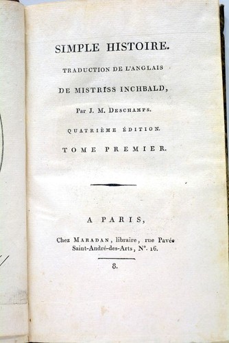 Livre ancien inchbald simple - livre,