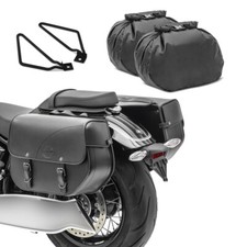 Sacoches cavalières KT + Ecarteurs pour Yamaha XV 1100/ 125 Virago