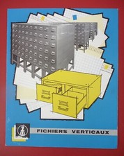 Publicité 1958 STRAFOR Fichiers verticaux, Accessoires de rangement Prospectus
