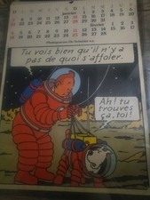 Calendrier Tintin . 6 Planches