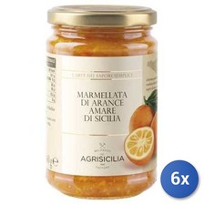 6X Multipack Confiture Agrisicilia Oranges Amères Gr. 360