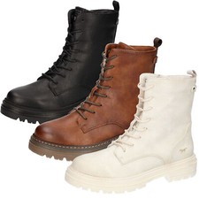 Mustang Bottines Femme À Lacets Avec Talon Épais 1398-601