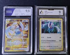 LOT 2 CARTES POKEMON LUGIA 132/185 HOLO SCA 9 211/195 SGS 9.5 EB4 & EB12 