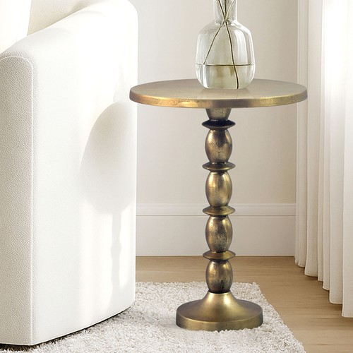 Table appoint alu 40cm - d'appoint, or