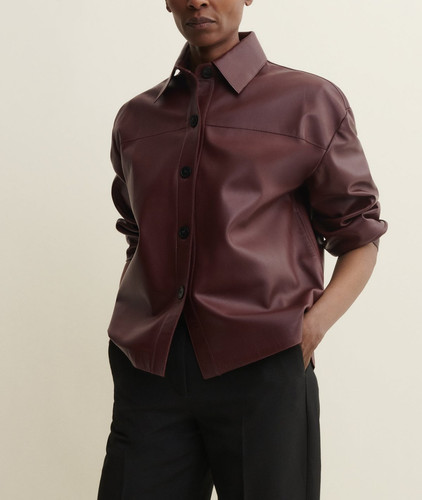 Veste oversize femme cuir - oversize, en