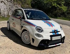 FIAT 500 ABARTH MARTINI RACING STICKERS effet arraché Le Mans STRIPES compatible