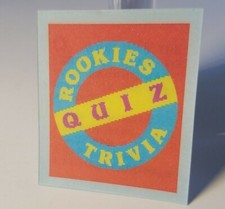 1986 Sportsflics Rookie Trivia