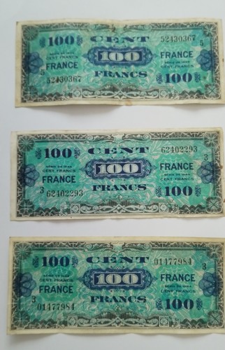 Lot billets 100 - 3,