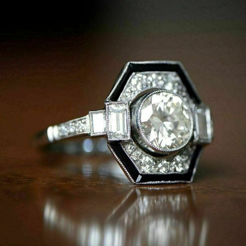 Bague art déco coupe - , ronde