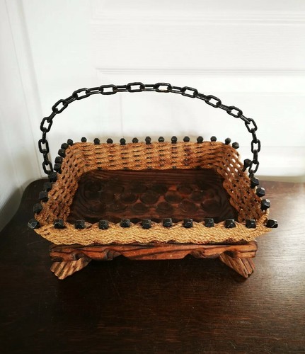 Ancien vintage panier œufs - vintage,