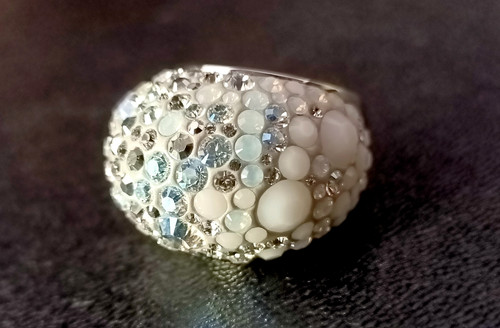 Ancienne bague cristaux - en, de
