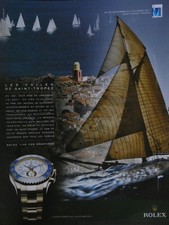 PUBLICITÉ DE PRESSE 2011 LA MONTRE ROLEX YACHT-MASTER II - VOILES DE ST TROPEZ