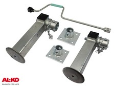 Alko Pied D'Appui Pivotant Flasque Manivelle Support Télescopique Pour Remorque