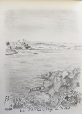 Antibes Dessin Signé de
