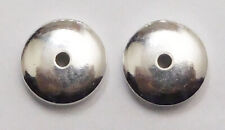 15 PCS 18X5MM Soucoupe Monnaie Perle En Argent Sterling Plaqué Bouton Perle 341