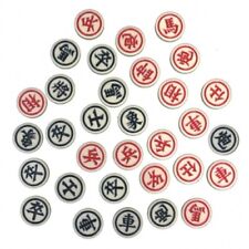 Xiang-Qi Steineset pour Chinois Échec , Rond, Env. 32mm