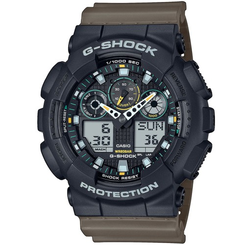 Casio montre marron analogique - marron,