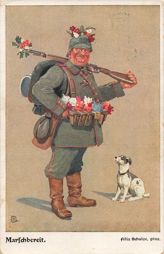 Prêt marcher soldat - soldat, chien