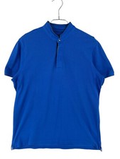 MASSIMO DUTTI Polo T-Shirt Slim Bleu Pour Hommes Taille L
