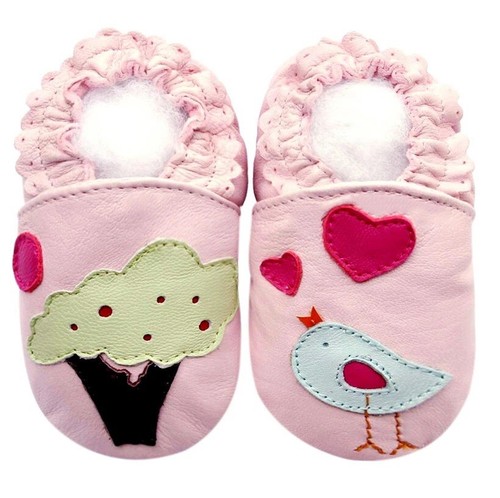Chaussons cuir souple - chaussons, en