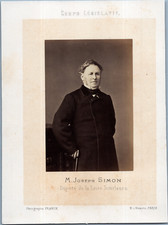 M. Joseph Simon Député de la Loire-Inférieure Vintage albumen printSérie du co