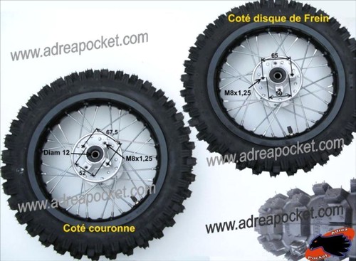 Roue arrière gros crampons - arrière,