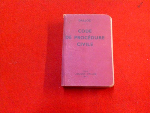 Code procedure civile 1943 - de,