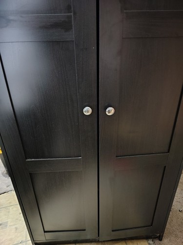 Used black espresso armoire - used,