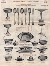 PARIS (III°) ART MENAGER / ORFEVRERIE argenterie "CHAUVIN & LACOMTE" Tract Tarif