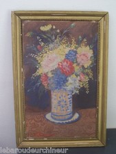 Ancienne peinture pot de fleur