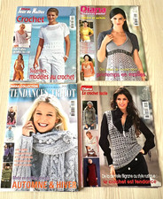 Vintage 4 Revues Magazine Tricot DIANA Tendances Crochet Hors Série 5-9H-11-19