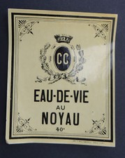 Ancienne étiquette EAU DE VIE