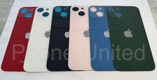 Vitre arrière iPhone 13 Noire, Rouge,Bleu, Blanc, Noir, Verte, Rose Logo