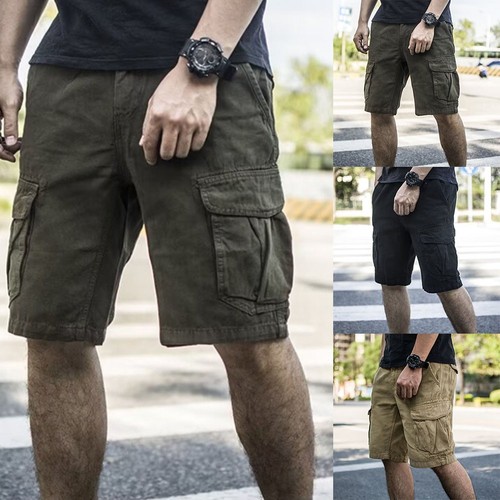Short cargo homme coupe droite
