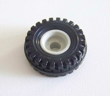 PLAYMOBIL (P606) SAFARI - Roue Noir Brillant Toutes Jeep Vintage 3532 3437 3478