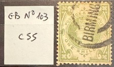 🦬 Royaume Uni - N° 103 Oblitéré - côte 55 euros 🦬