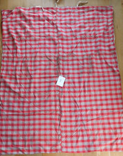 vintage TISSU ANCIEN à carreaux Coupon KELSCH art alsacien lit ALSACE étoffe LIN